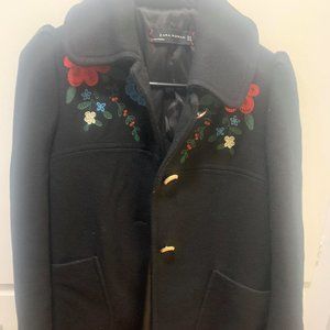 Zara floral coat